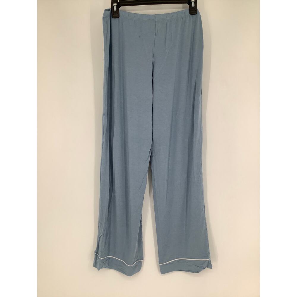 Eberjey Women's Large Tencel Modal Faded Denim/Ivory Gisele Long PJ Pants J10-11 - Picture 3 of 8